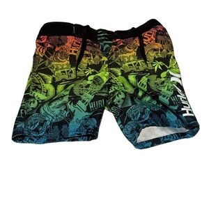Hurley‎ Boys Size 5 Swim Trunks | Shark Surf Y2K